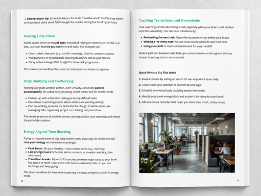 Productivity Unlocked for ADHD - PDF Guide